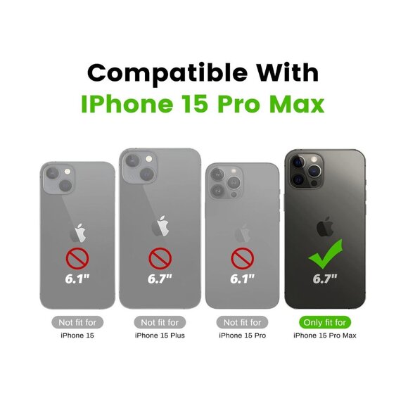 Phone Case for iPhone 15 Pro Max Wine Red - Picture 5 of 7